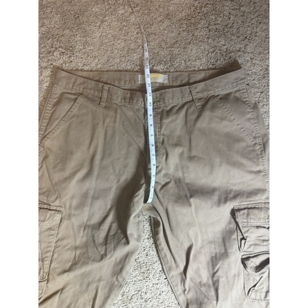 Wrangler Cargo Pants Mens 38x30 Brown 100 Cotton Utility Workwear Hiking - Picture 5 of 7